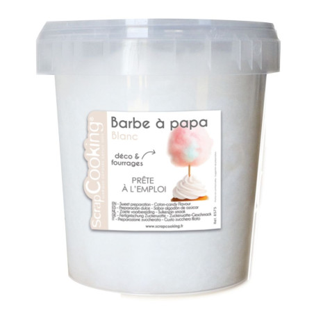 White candy floss tub | ScrapCooking®