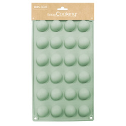 ScrapCooking® silicone mould with 24 hemisphere cavities