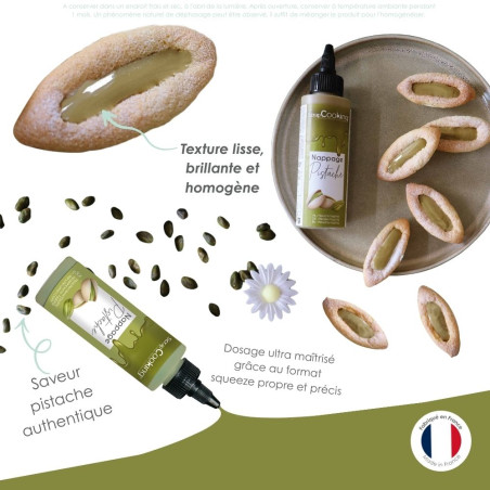 Pistachio cake glaze for green desserts | ScrapCooking®