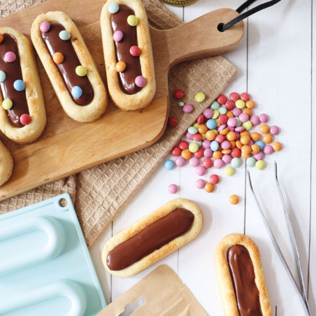 Biscuit finger au Chocolat et décorations sucrées ScrapCooking®