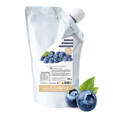 Blueberry fruit purée for cake fillings | ScrapCooking®