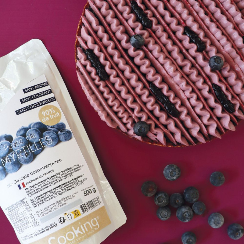 Blueberry fruit purée for cake fillings | ScrapCooking®