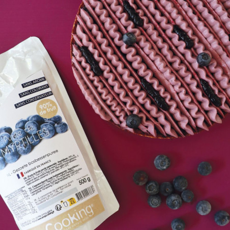 Blueberry fruit purée for cake fillings | ScrapCooking®