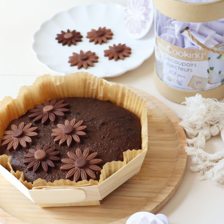 Round wooden airfryer molds x2 & cupcake cases x4| ScrapCooking®