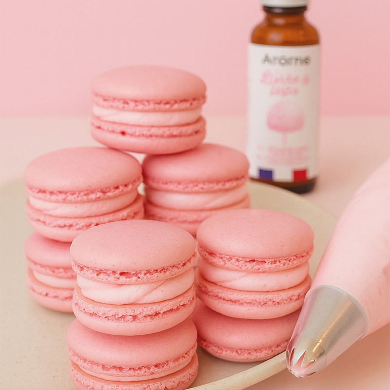 Macarons roses aromatisés à la barbe à papa ScrapCooking®