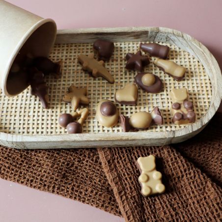 Moule multi-empreintes pour bonbons – Ourson, Croco, Cerise, Bouteille cola