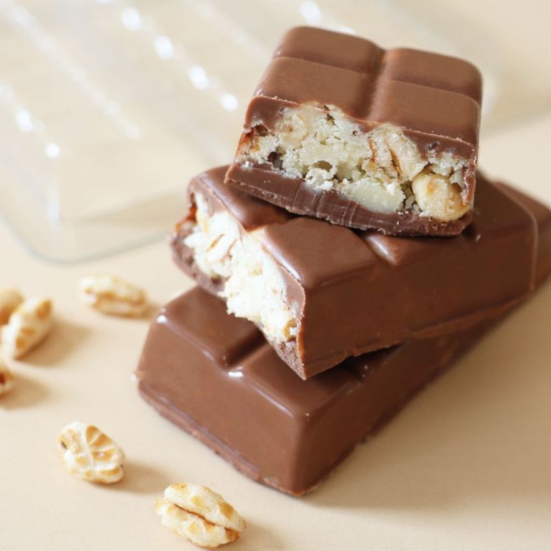 Moule barres chocolatées "Crunchy"
