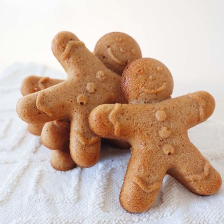 Gingerbread man silicone airfryer individual molds x6