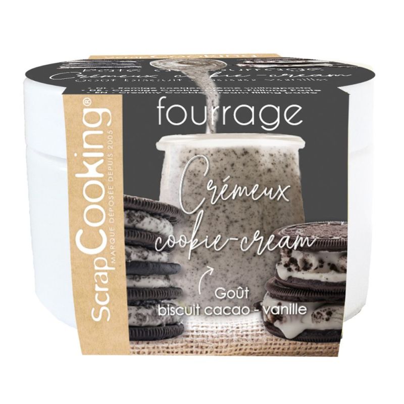 Pâte de fourrage crémeuse Cookies & Cream 200g