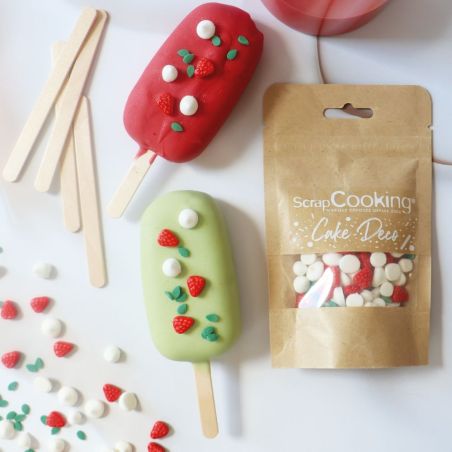 Mix de décors sucrés tarte aux fraises meringuée 30g