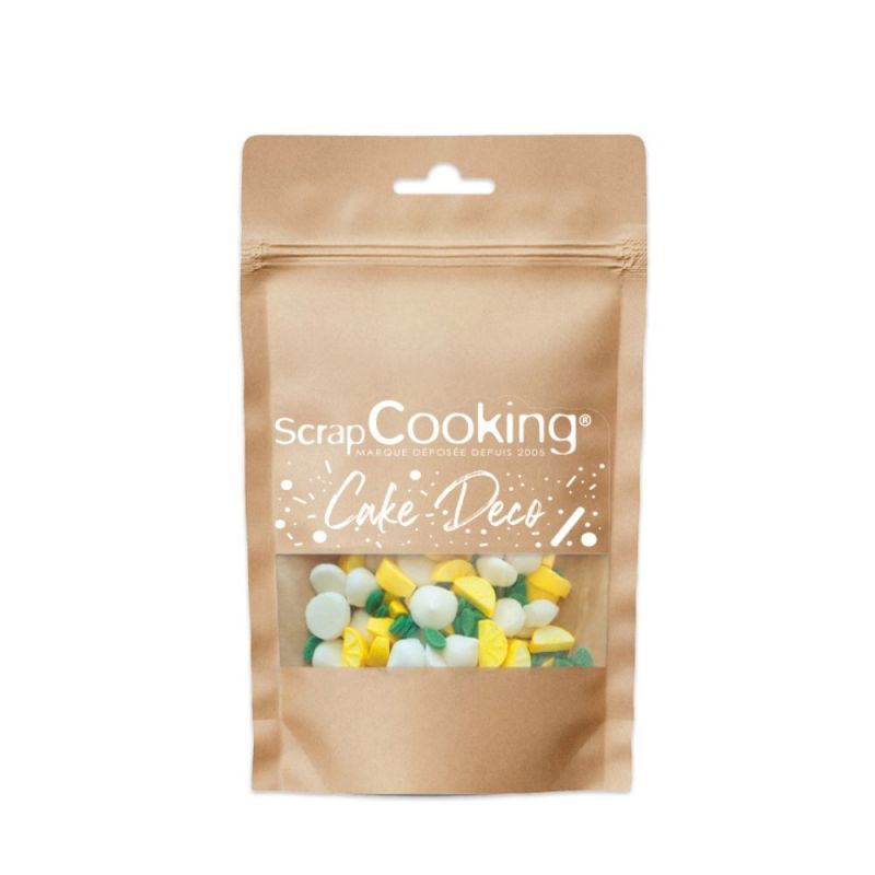 Sugar decoration mix for lemon meringue pie