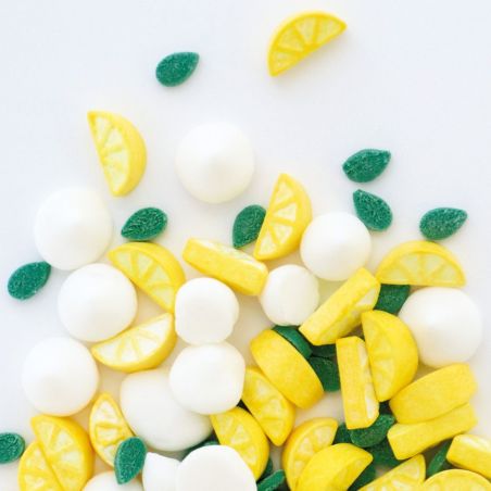 Sugar decoration mix for lemon meringue pie