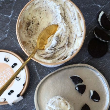 Préparation de crème glacée Cookies & Cream