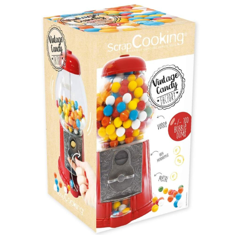 Packaging distributeur de bonbons vintage candy  réf. 0600 - ScrapCooking