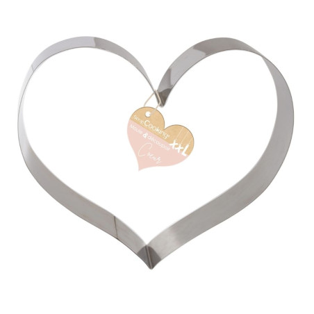 XXL stainless steel Heart cookie cutter mould