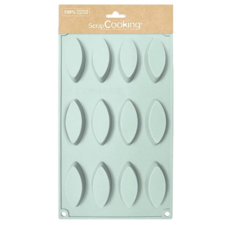 Moule en silicone 12 barquettes - ScrapCooking