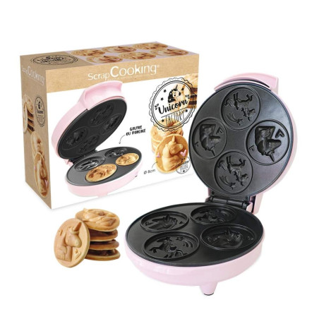 Packaging + machine à mini gaufres licorne factory - ScrapCooking