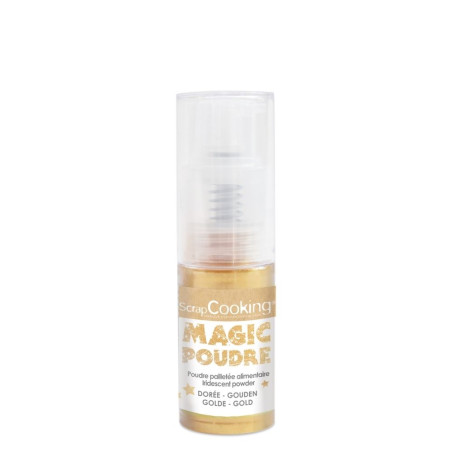 Magic gold iridescent edible powder - ScrapCooking®