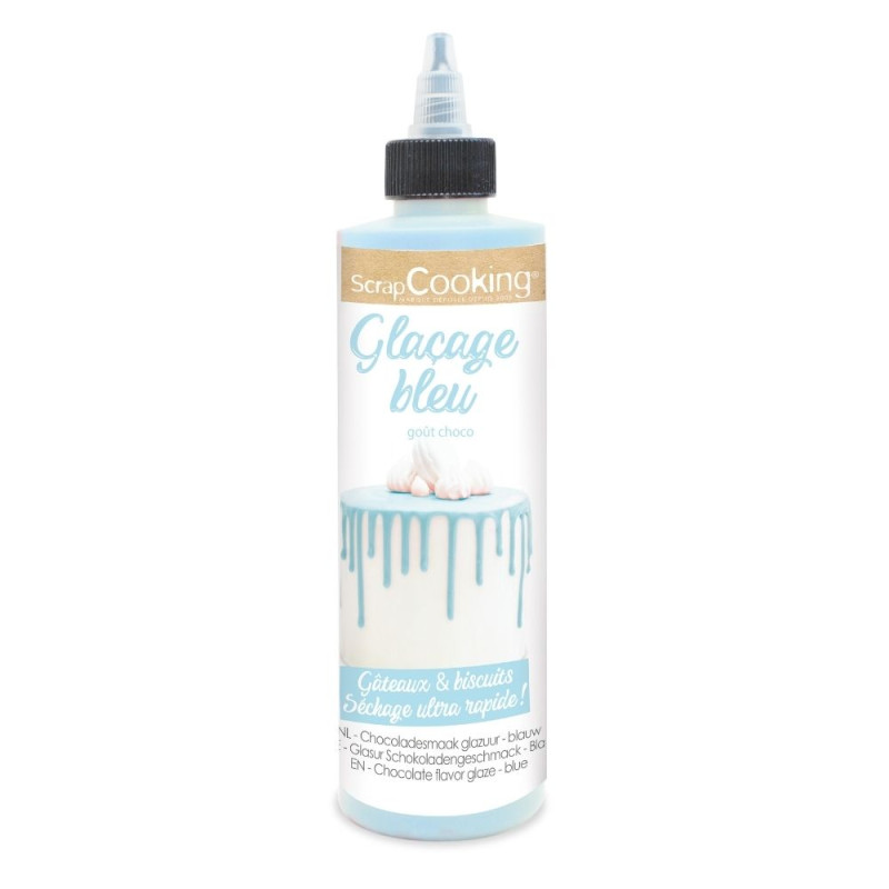 Glaçage bleu goût choco - Drip cake - ScrapCooking