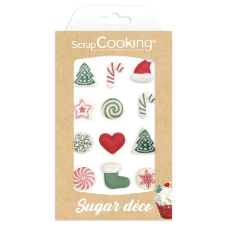 Décosucres bûche de Noël - ScrapCooking®
