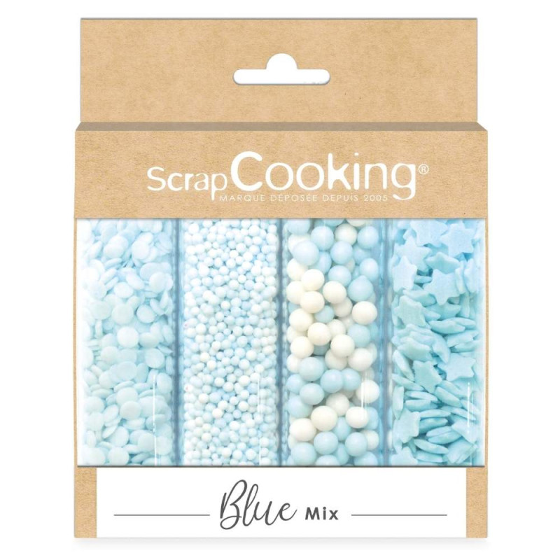 Décors sucrés Blue mix 64 g - ScrapCooking®