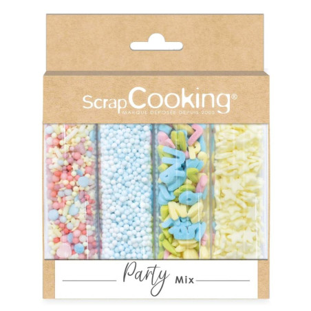 Décors sucrés Party mix 65 g - ScrapCooking®