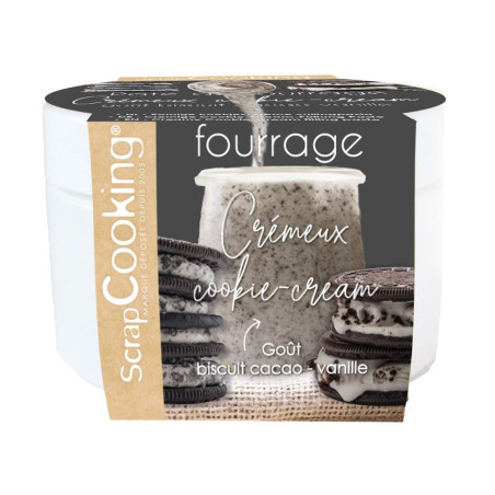 Pâte de fourrage crémeuse Cookies & Cream style Oreo