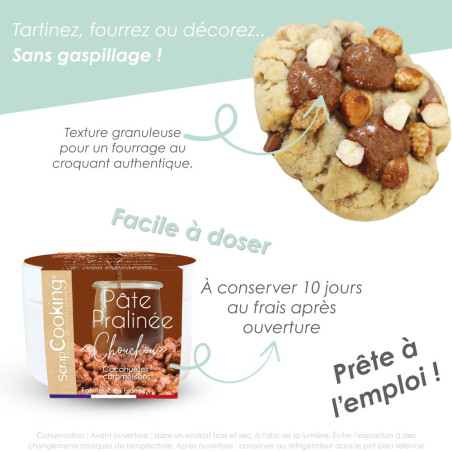 Caramelized peanut praline paste 200g | ScrapCooking®