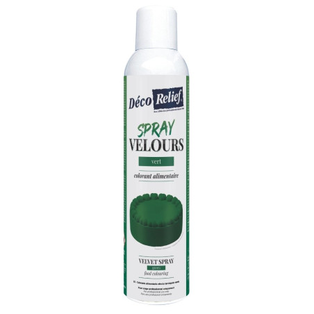 Spray velours alimentaire en bombe vert sapin pour pâtisserie - 300 ml - ScrapCooking