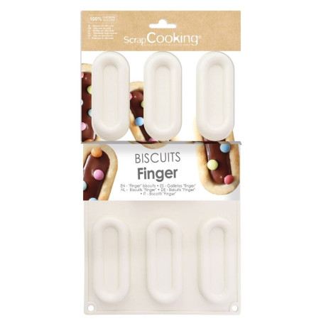 Silicone finger biscuits mould | Easy unmoulding and successful baking