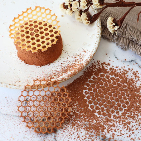 Silicone tuile mat 8 honeycomb decorations | ScrapCooking