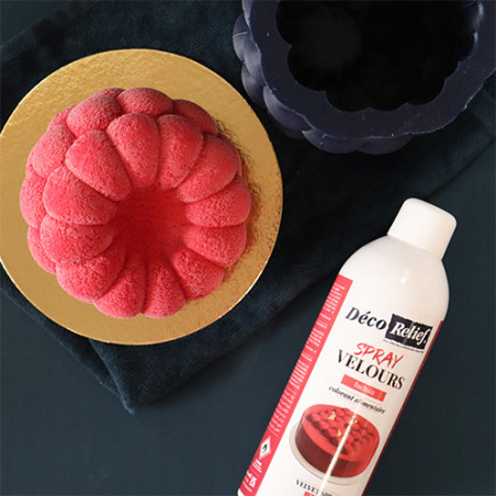 Spray velours couleur framboise