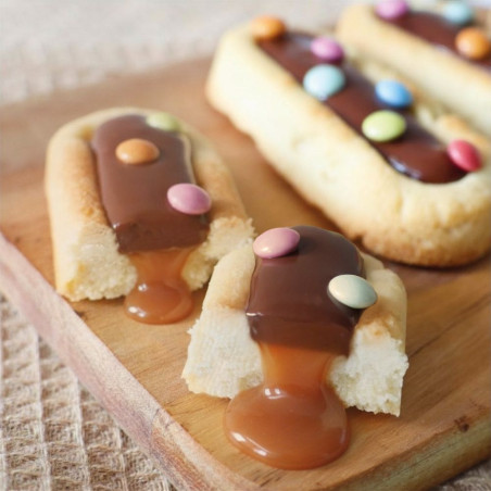 Biscuit finger chocolat fourré au caramel ScrapCooking®