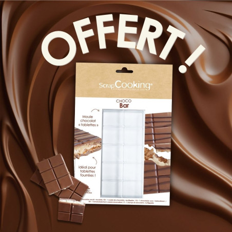 Pack tablettes chocolat: 3 moules + 1 offert | ScrapCooking