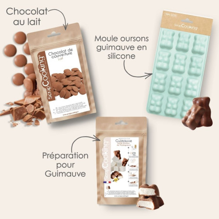 Homemade Chocolate Marshmallow Bear Kit | ScrapCooking®