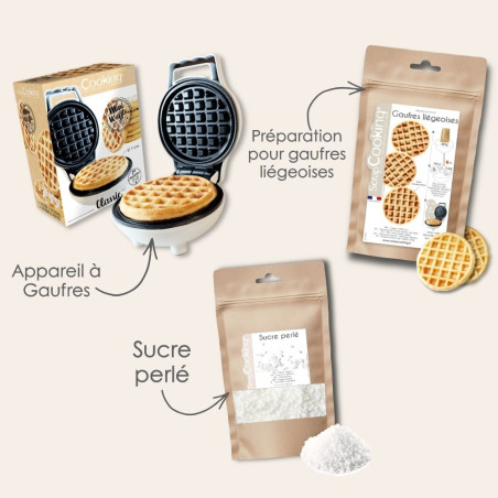 Full pack of belgian waffles ingredients