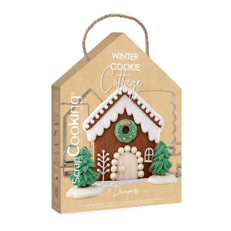 Gingerbread house cookie cutter kit