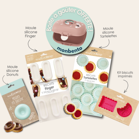 Biscuit & Donut baking Kit + Free Bento box for kids🎁| ScrapCooking®