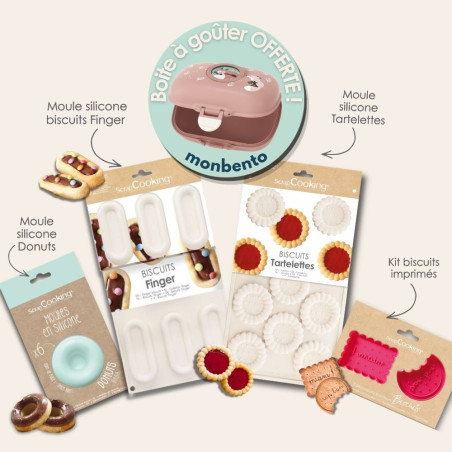 Biscuit & Donut baking Kit + Free Bento box for kids🎁| ScrapCooking®