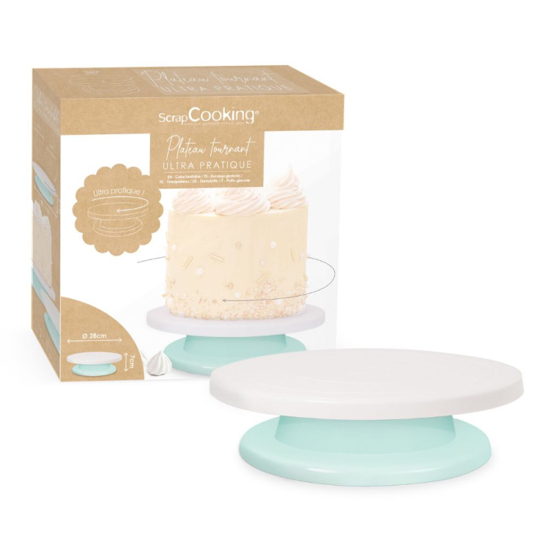 Packaging Plateau tournant à pâtisserie Ø 28 cm réf.5204 - ScrapCooking