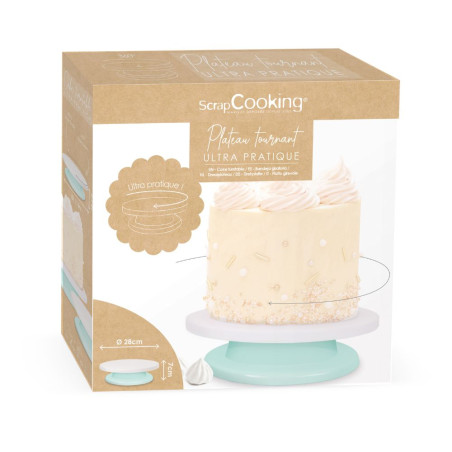Packaging Plateau tournant à pâtisserie Ø 28 cm réf.5204 - ScrapCooking