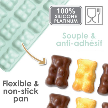 Choco teddy bear mould