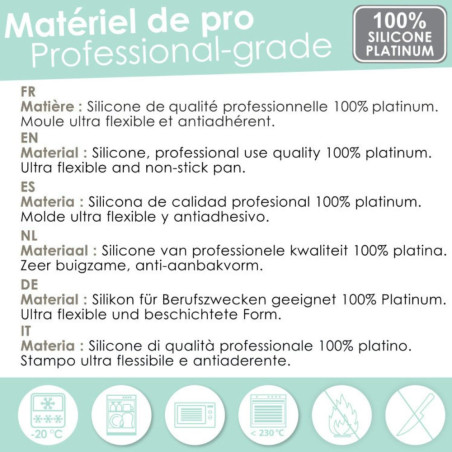 Moule silicone oursons guimauve x 6 - dimensions -ScrapCooking