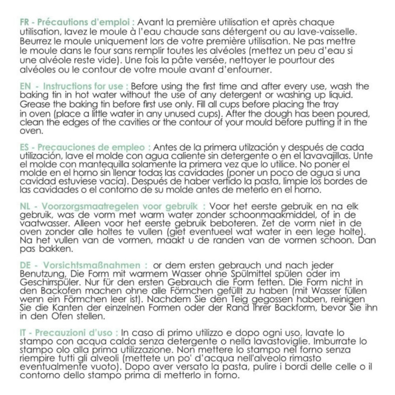 Moule silicone oursons guimauve x 6 - dimensions -ScrapCooking