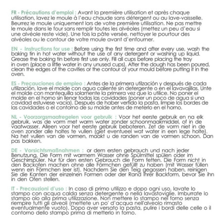 Moule silicone oursons guimauve x 6 - dimensions -ScrapCooking