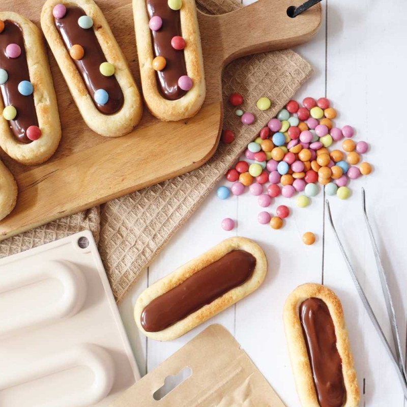 Silicone finger biscuits mould | Easy unmoulding and successful baking
