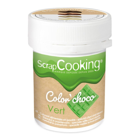 Color'choco liposoluble vert - ScrapCooking