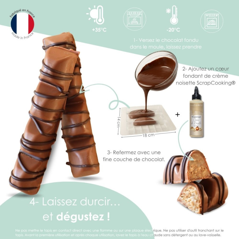 Bueno Chocolate Bar Kit -10%: Mould, Bueno creme & Covering chocolate