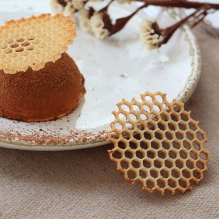 Silicone tuile mat 8 honeycomb decorations | ScrapCooking