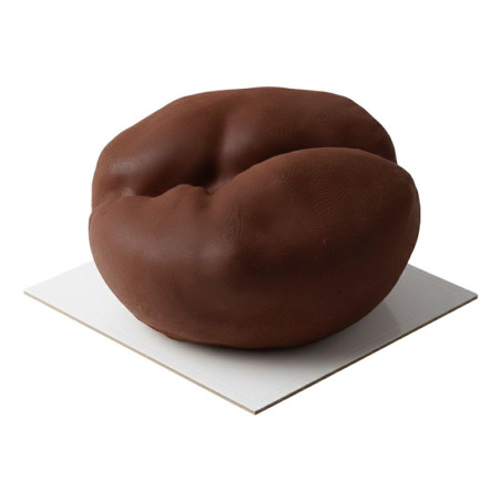 Realistic coffee bean illusion cake